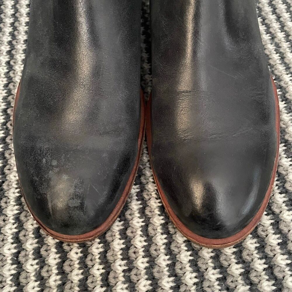 Kork-Ease Chandra Boot Women's Shoe Size 9 Block Heel Bootie Black Leather - Picture 5 of 12